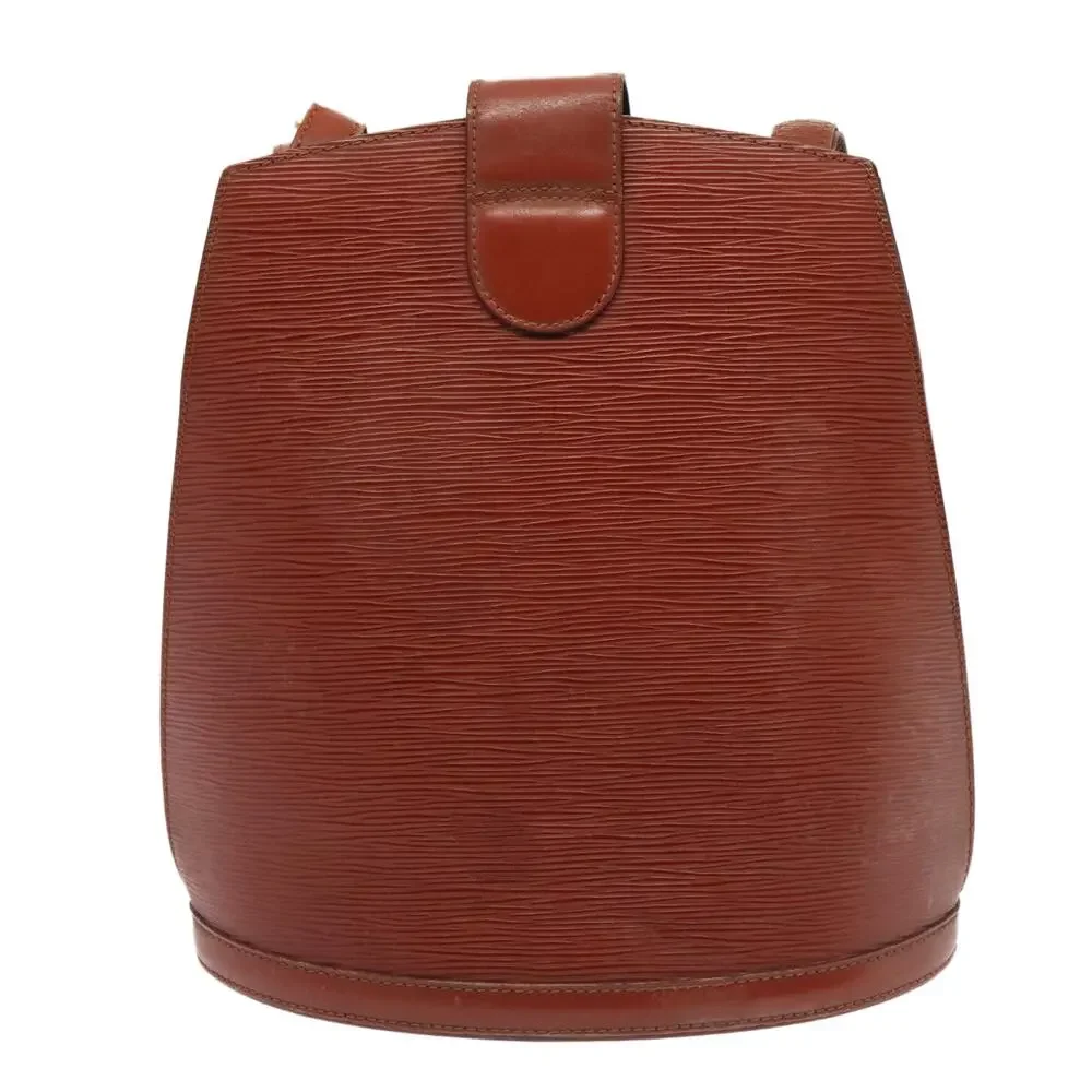 LOUIS VUITTON Epi Cluny Shoulder Bag Brown M52253